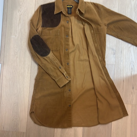 Ralph Lauren Rugby corduroy button down shirt dress- small size. - Picture 6 of 14